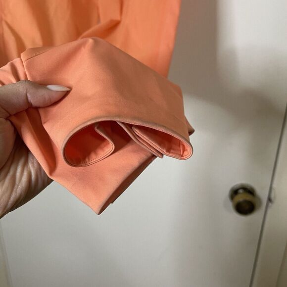 LULULEMON orange peach lightweight magnetic slit hem jogger pants 4 - Picture 4 of 8